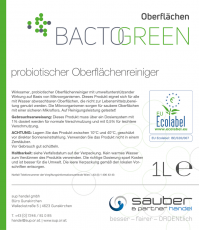 BACTOGREEN probiotischer Oberflächenreiniger 1L Hochkonzentriert