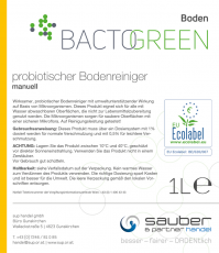 BACTOGREEN probiotischer Bodenreiniger manuell 1L Hochkonzentriert