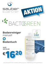 AKTION BACOGREEN Bodenreiniger manuell + Bodentuch AKTION BACOGREEN Bodenreiniger manuell + Bodentuch